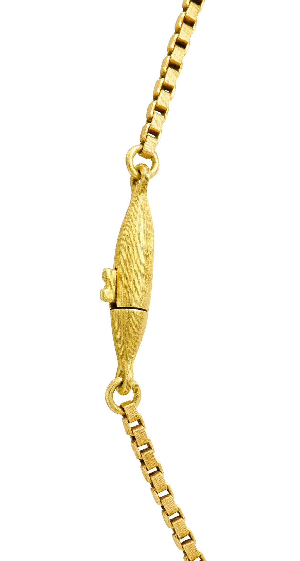 Women's or Men's Buccellati 18 Karat Two-Tone Yellow Gold Italian Grape Leaf Necklace