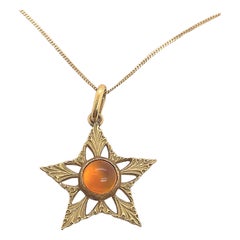 Buccellati 18 Karat Yellow Gold Citrine Star Pendant