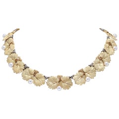 Buccellati 18 Karat Yellow Gold Leaf Necklace