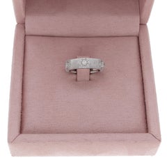 Buccellati 18 Kt. White Gold Diamonds Macri Classica Eternity Ring