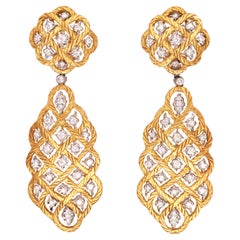Buccellati, 18K Gold Diamond Earrings