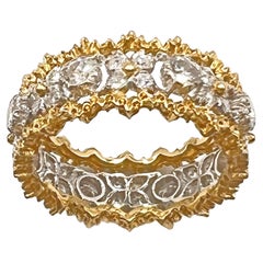 Buccellati 18k Gold Diamond Eternelle Band Ring