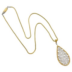 Collana Ramage con diamanti in oro 18k di Buccellati