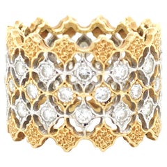 Vintage Buccellati, 18K Gold Diamond ring