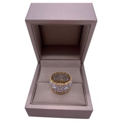 Buccellati 18k Gold Full Pave Eternelle Diamond Ring, Size 50, 2022