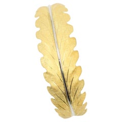 Buccellati 18K Gold Leaf Motif Cuff Bracelet