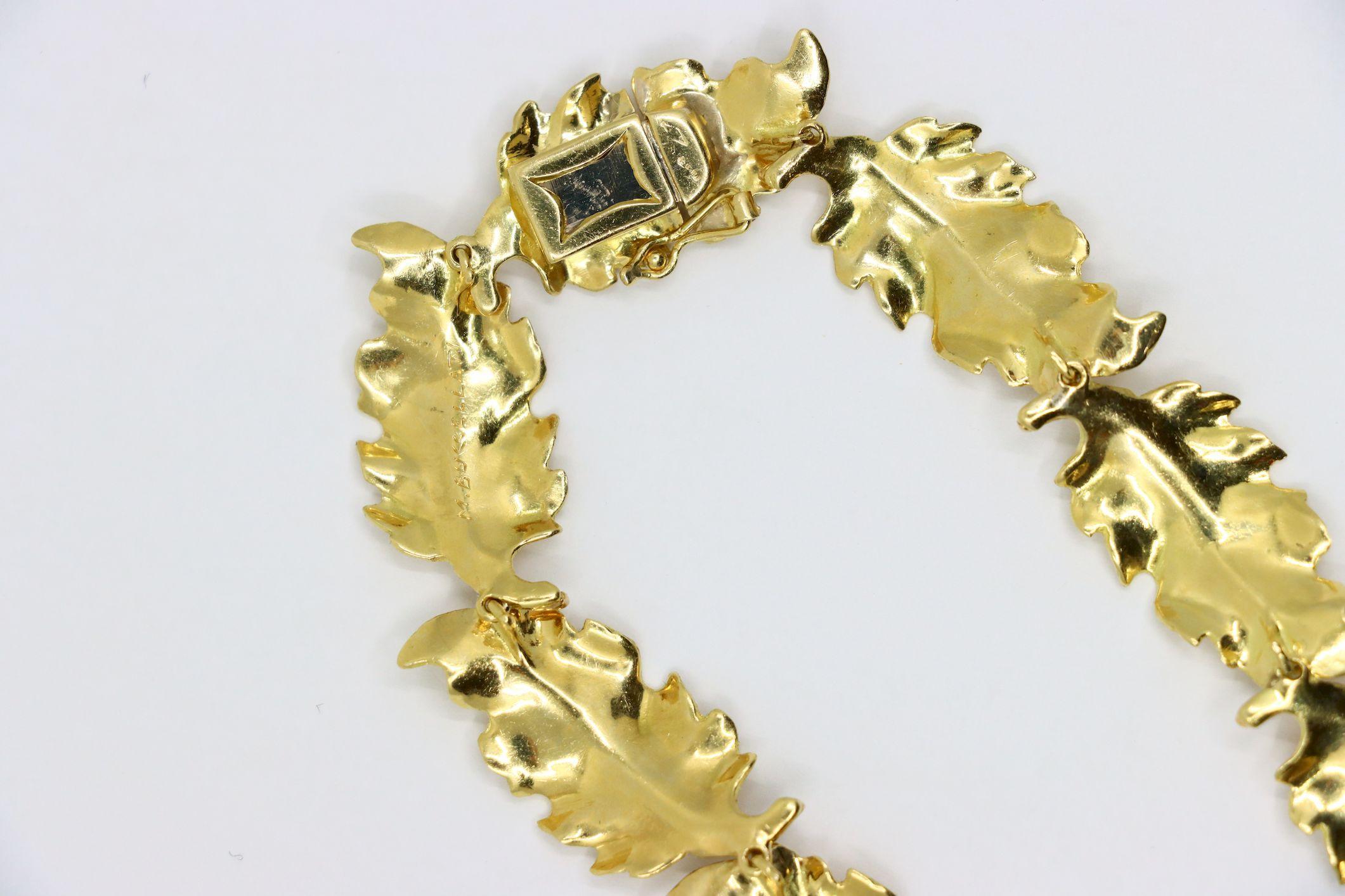 Buccellati 18K Gold Leaf Motif Necklace 7