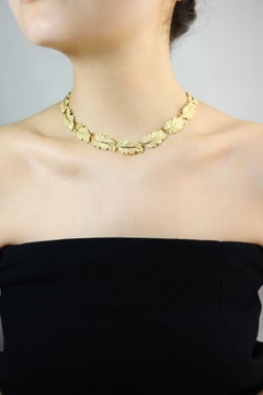 Collana con motivo a foglie in oro 18 carati di Buccellati