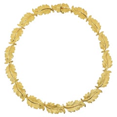 Buccellati Halskette mit Blattmotiv aus 18 Karat Blattgold