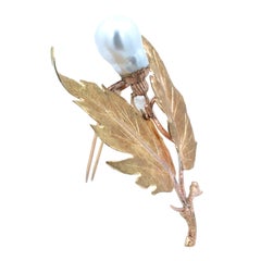 Buccellati, 18K Gold Pearl Brooch