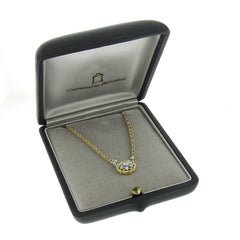 Buccellati 18K TT Gold 0.15ctw Cluster Diamond Round Pendant w/ 16" Rope Chain