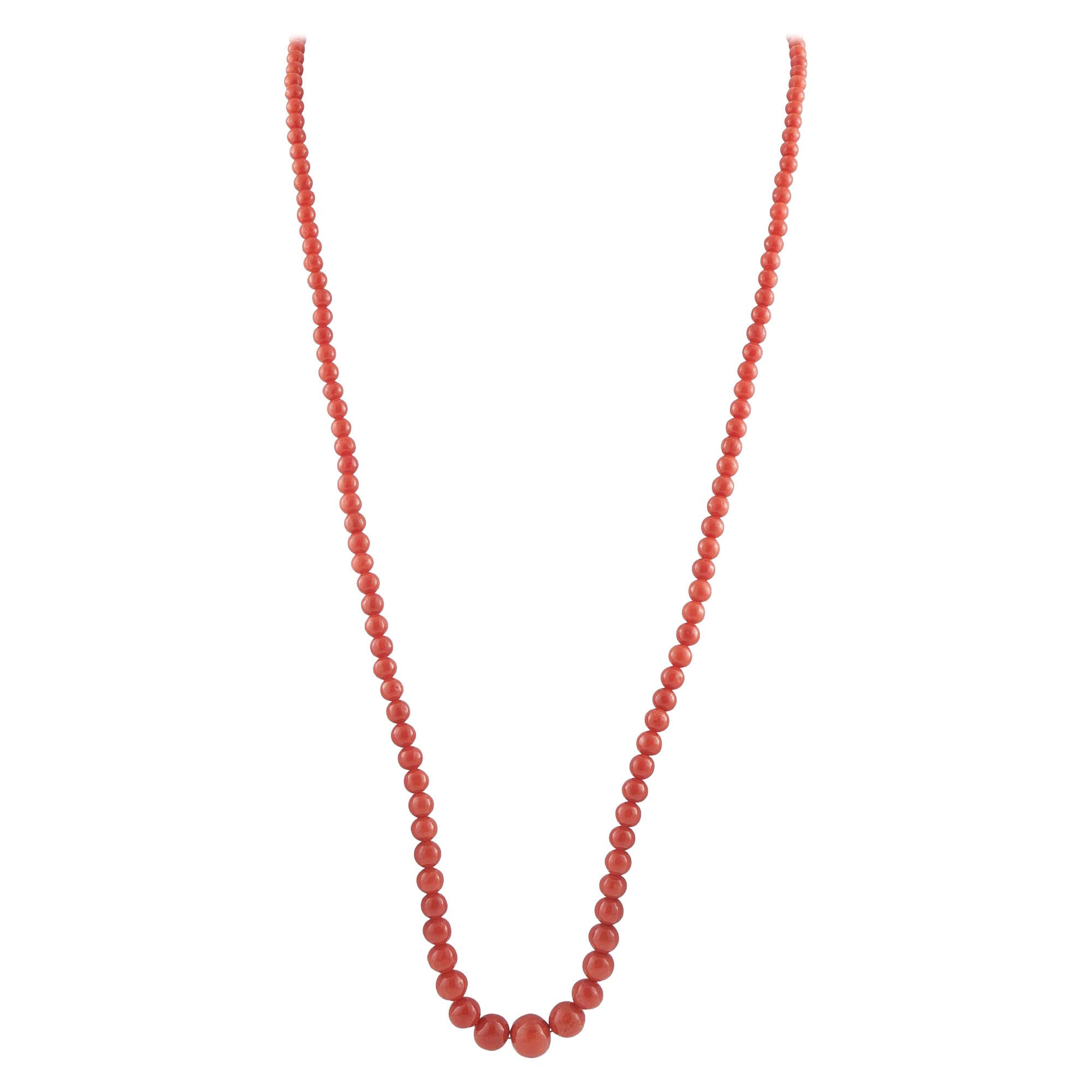 Buccellati 18K White and Yellow Gold Coral Necklace BU06-112525