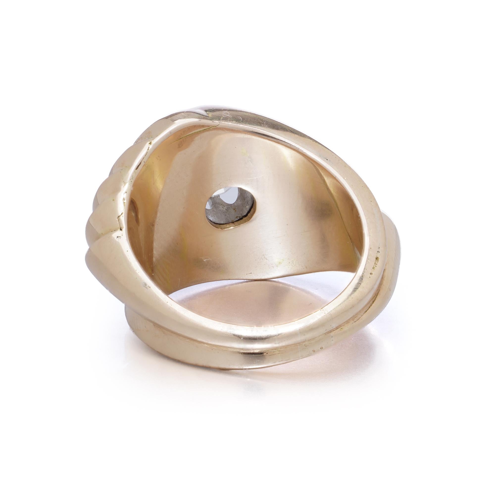 Buccellati 18K Yellow Gold 0.62 ct. Diamond Band Ring In Good Condition For Sale In Braintree, GB