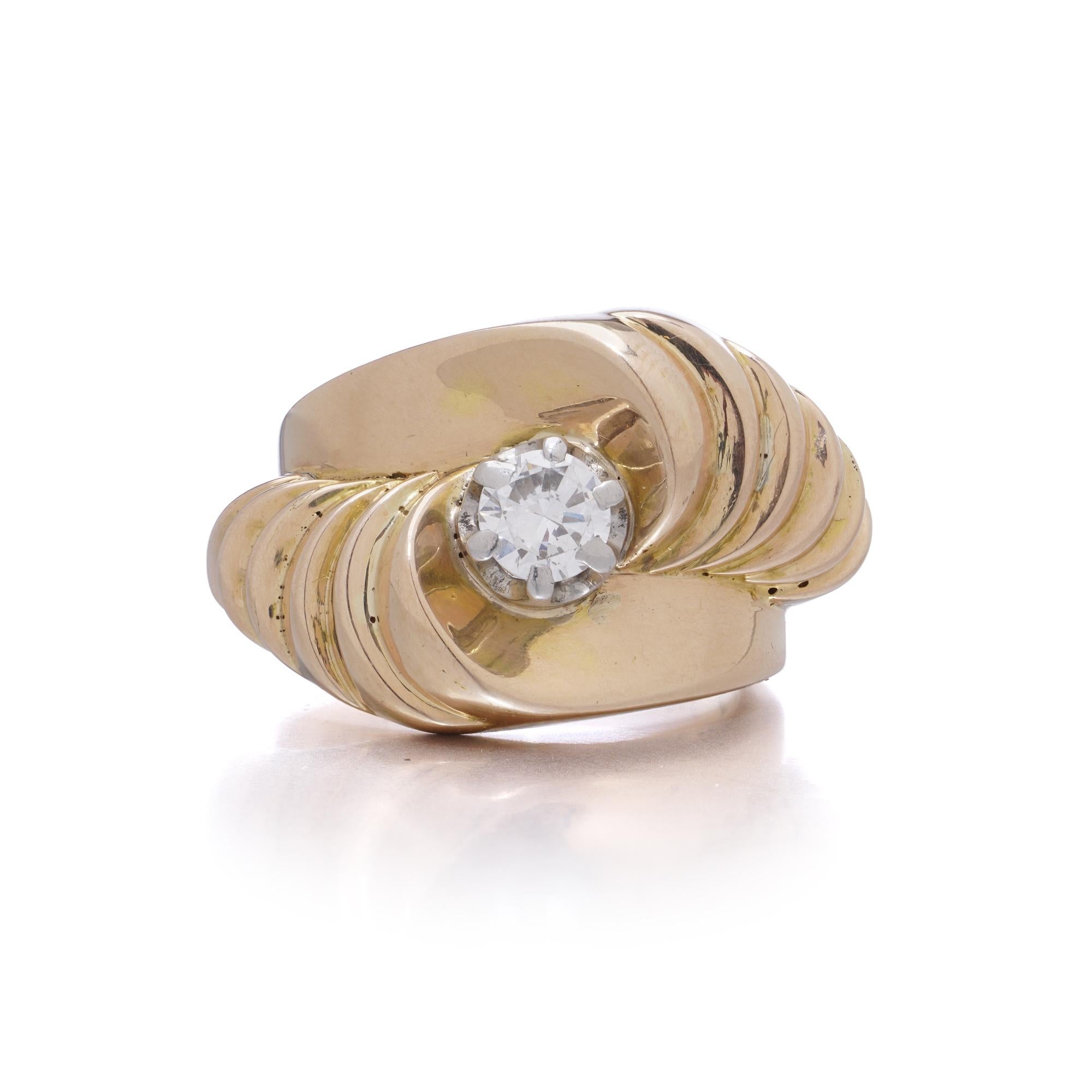 Buccellati 18K Yellow Gold 0.62 ct. Diamond Band Ring For Sale 1