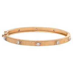 Buccellati 18k Gelbgold und Diamanten 'Marci Classica' Armspange Armband