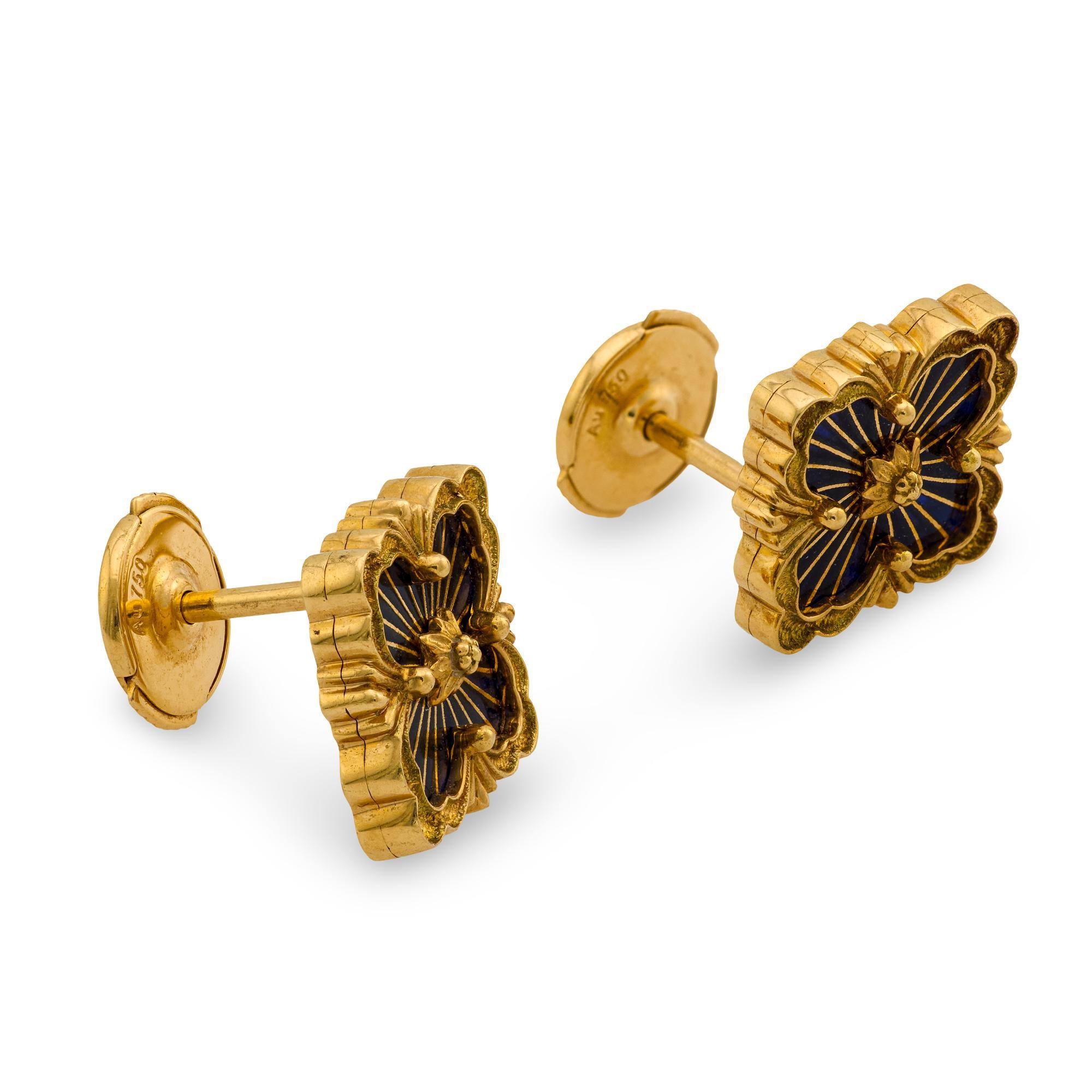 Women's Buccellati 18k yellow gold and enamel 