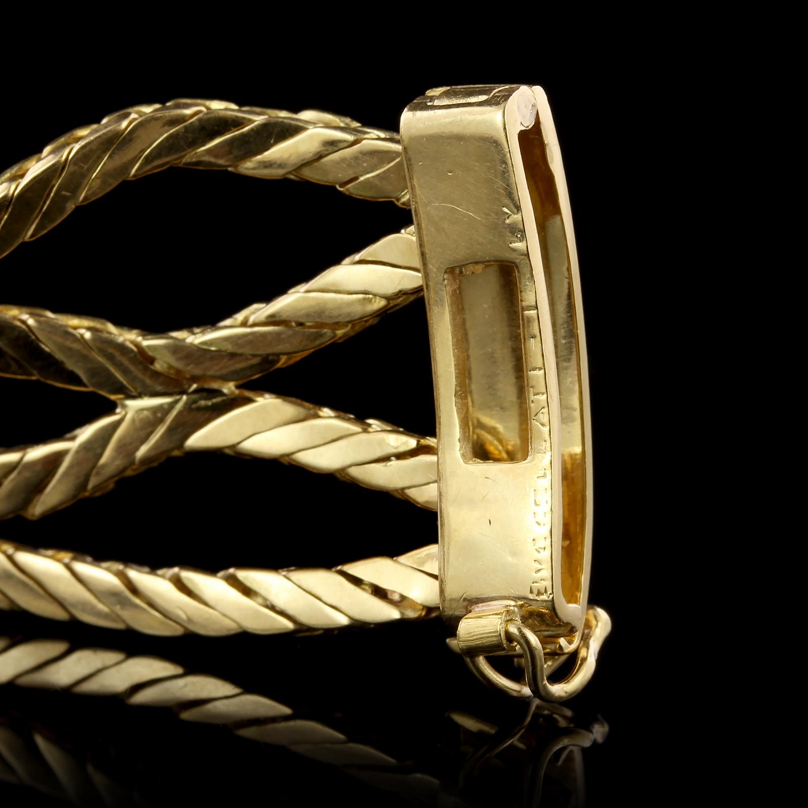 Women's or Men's Buccellati 18 Karat Yellow Gold Bracelet For Sale
