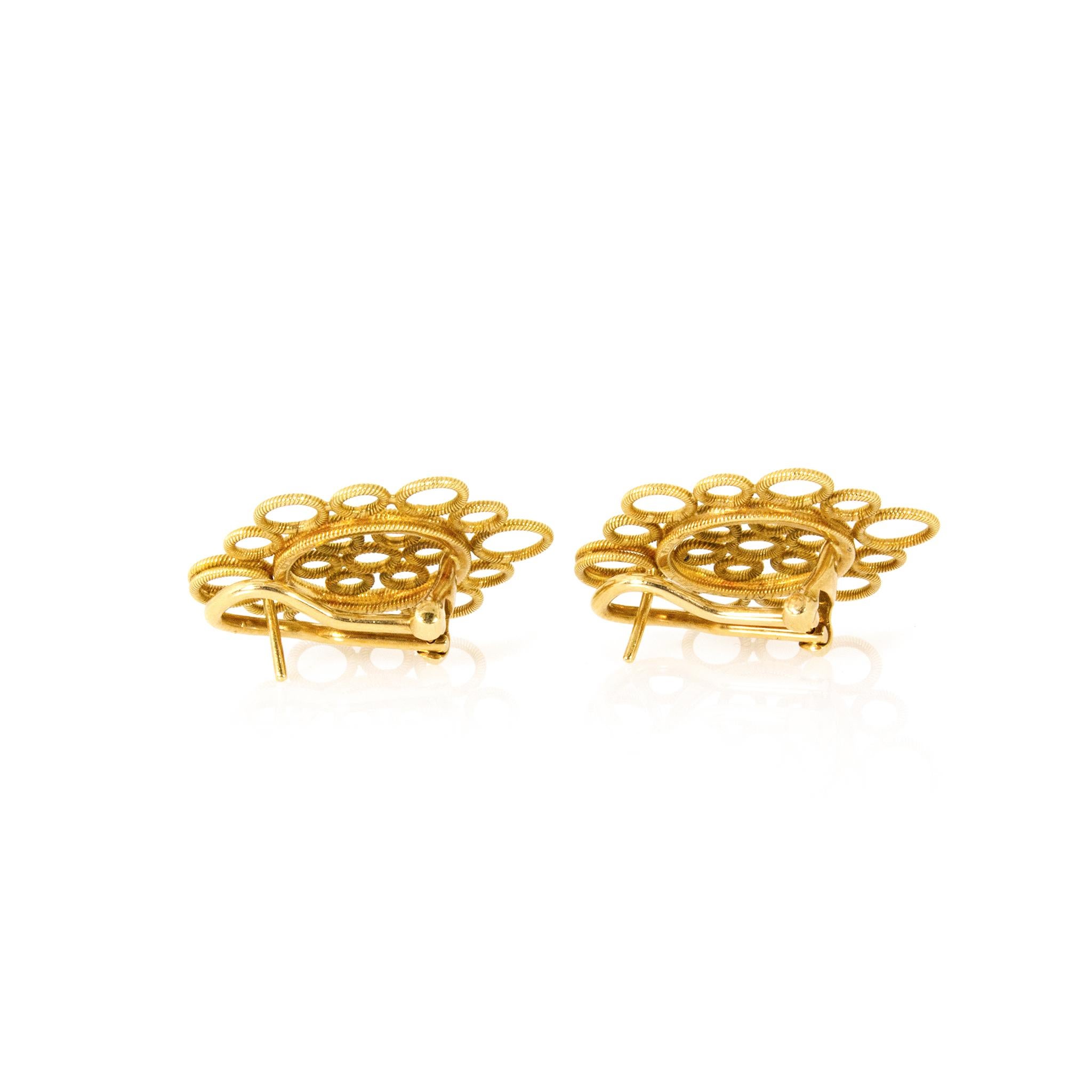 Women's Buccellati 18 Karat Yellow Gold Circles Earrings