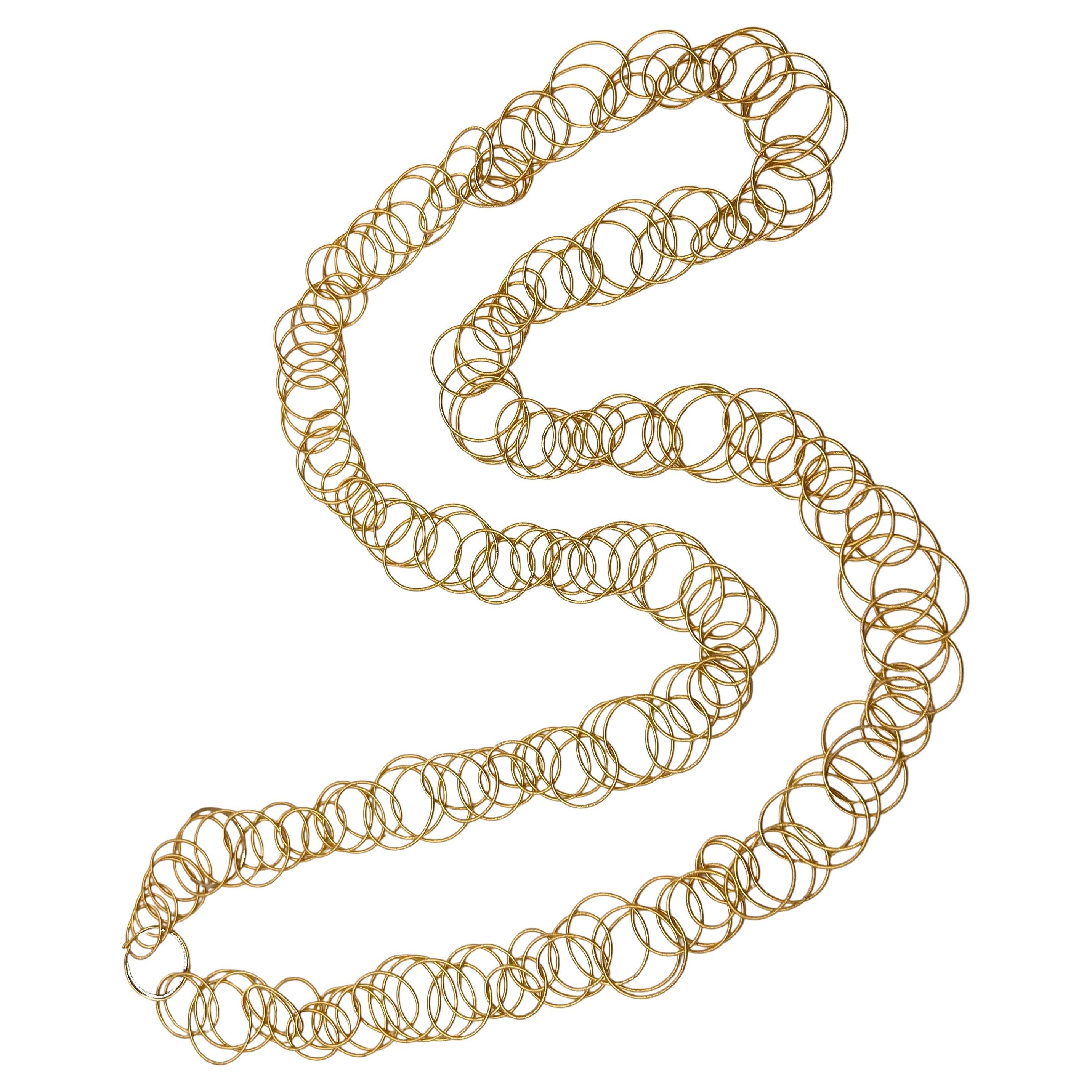 Modern Buccellati 18k Yellow Gold Hawaii Long Necklace