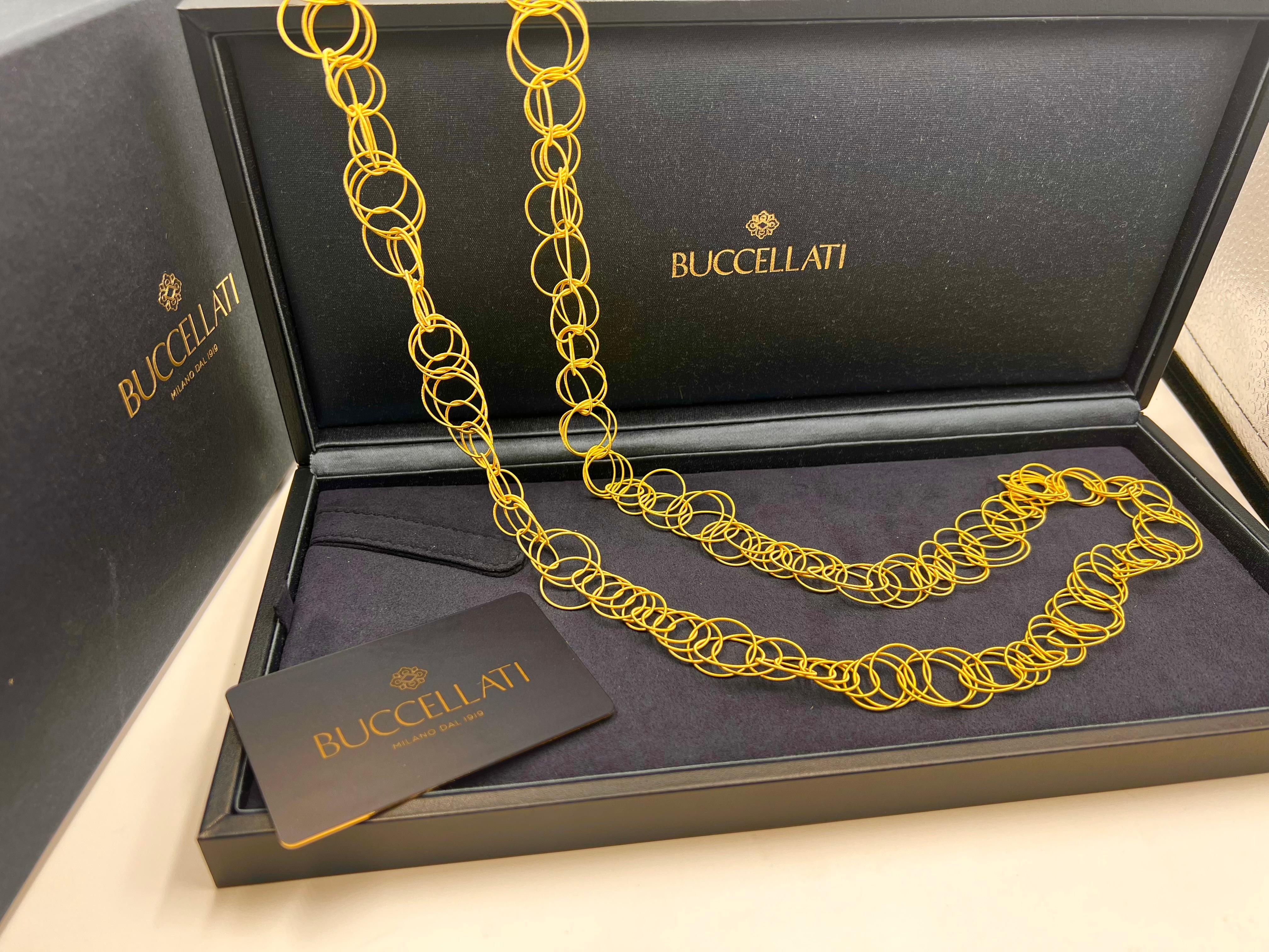 Women's Buccellati 18k Yellow Gold Hawaii Long Necklace