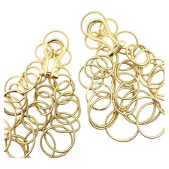 Buccellati 18k Yellow Gold Medium Hawaii Earrings