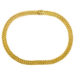 Buccellati 1960s 18KT Braided Yellow Gold Choker Necklace