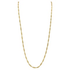 Buccellati 1970
s 18 Karat Yellow Gold Vintage Twisted Rope Chain Necklace