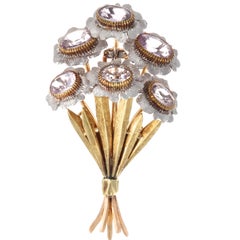 Buccellati Amethyst Gold Brooch