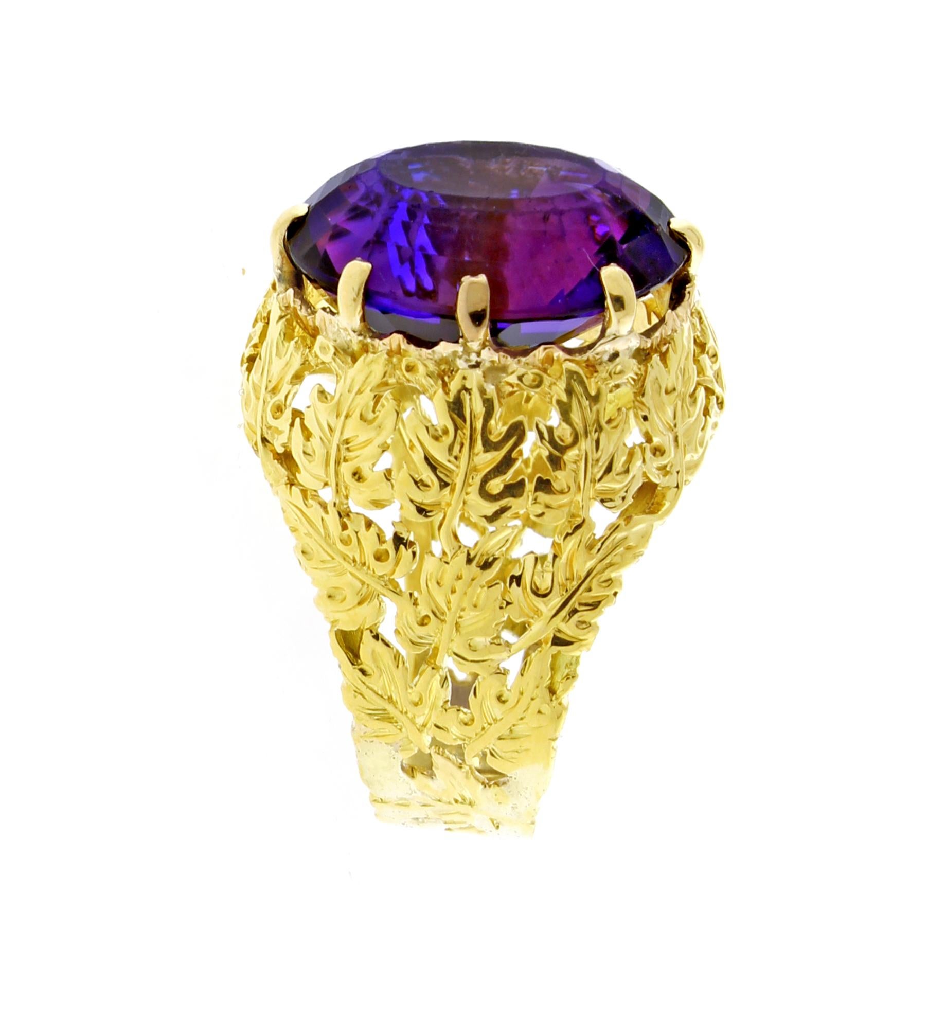 Buccellati Amethyst Ring In Good Condition In Bethesda, MD