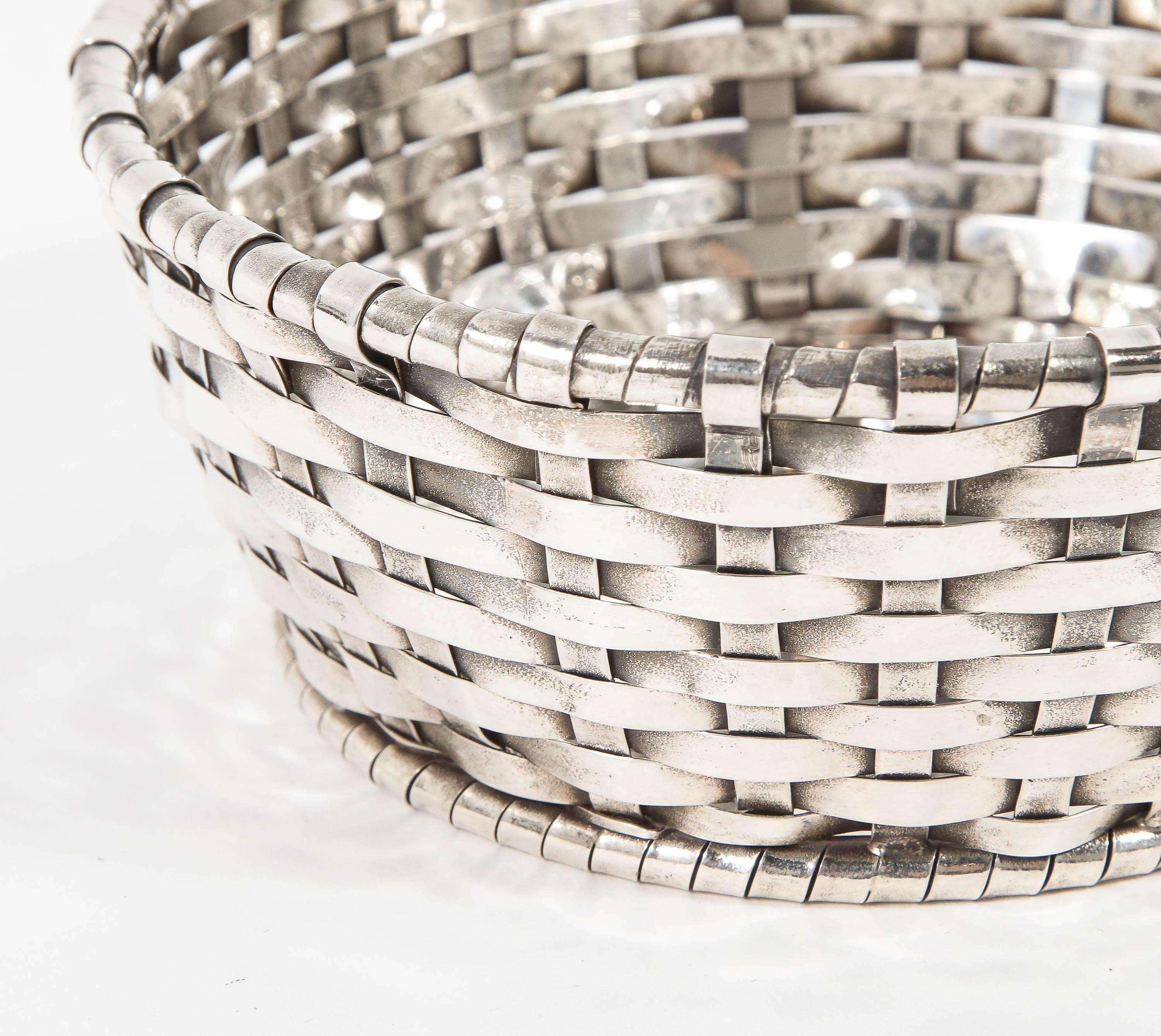 Buccellati, an Italian Sterling Silver Cherry Fruit Basket Bowl and Cover 4