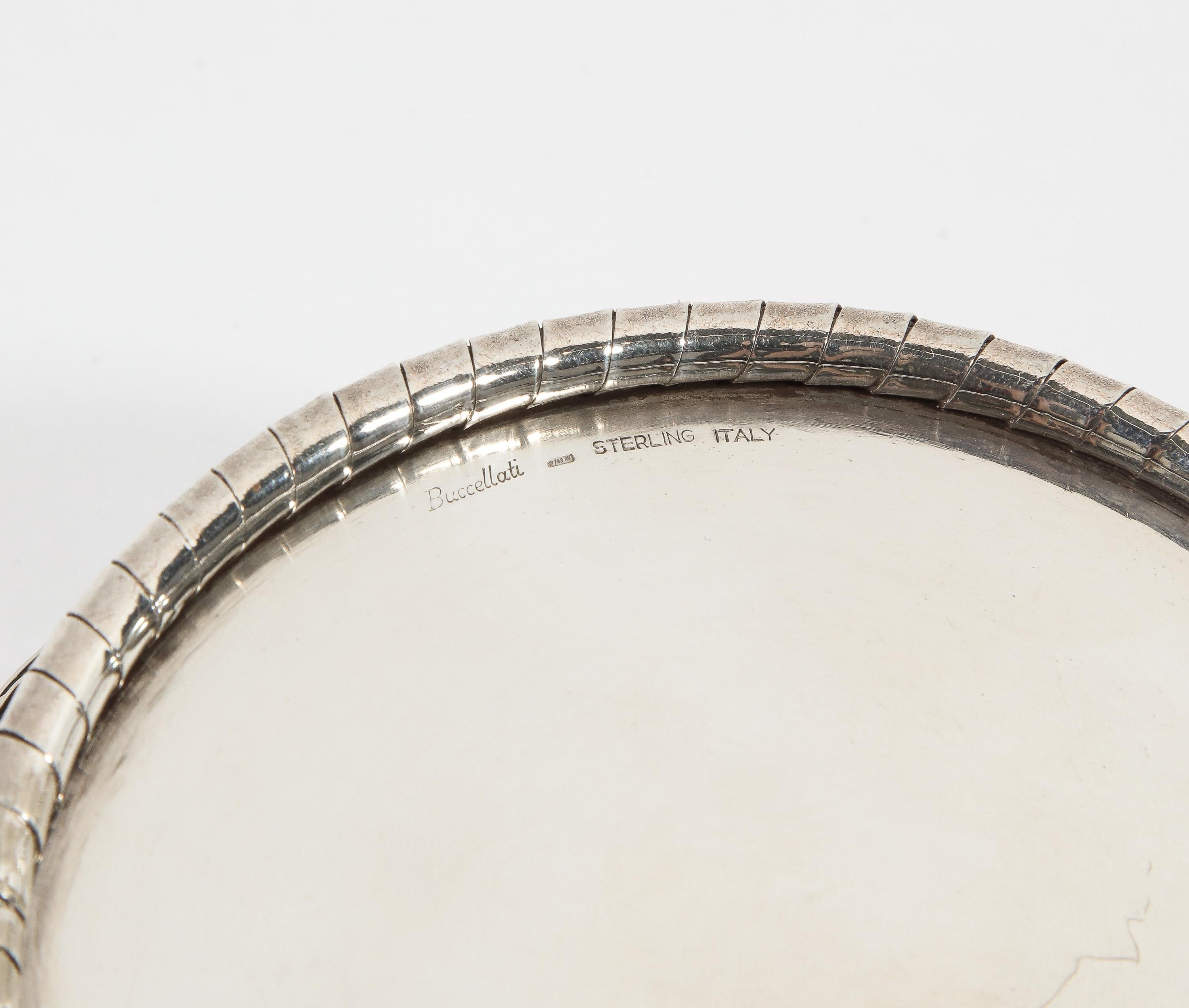 Buccellati, an Italian Sterling Silver Cherry Fruit Basket Bowl and Cover 5
