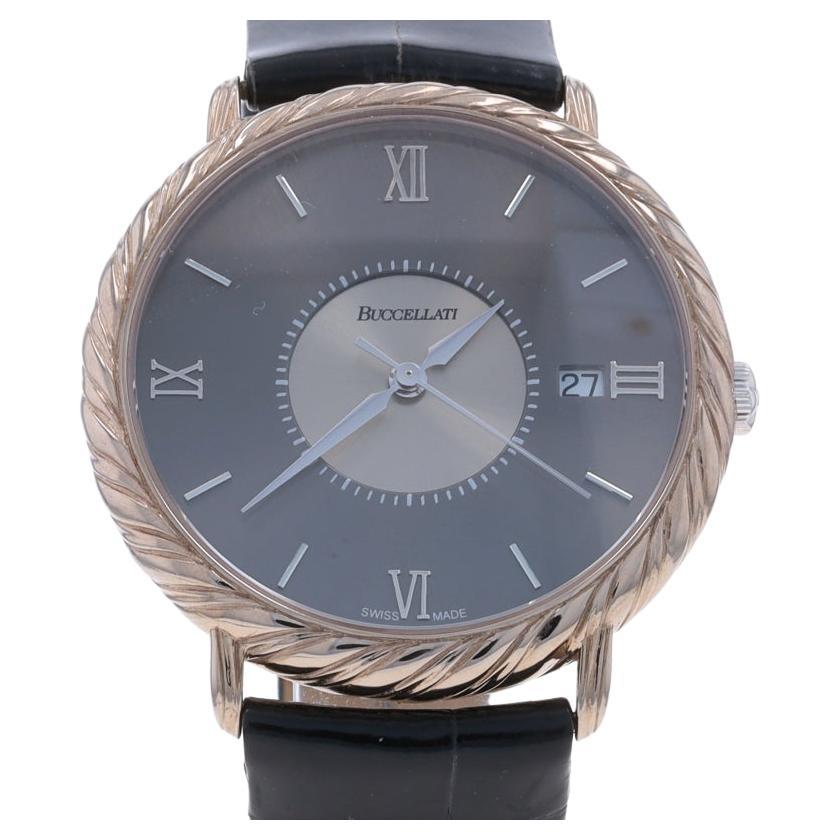 Montre-bracelet pour homme Buccellati Audachron 5211 - Or blanc 18k Auto Garantie 1 an en vente