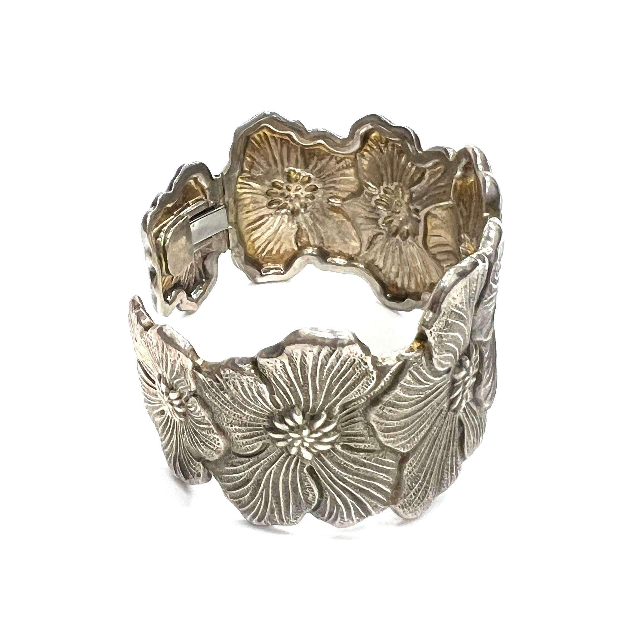 Contemporain Buccellati Blossoms argent sterling foncé en vente