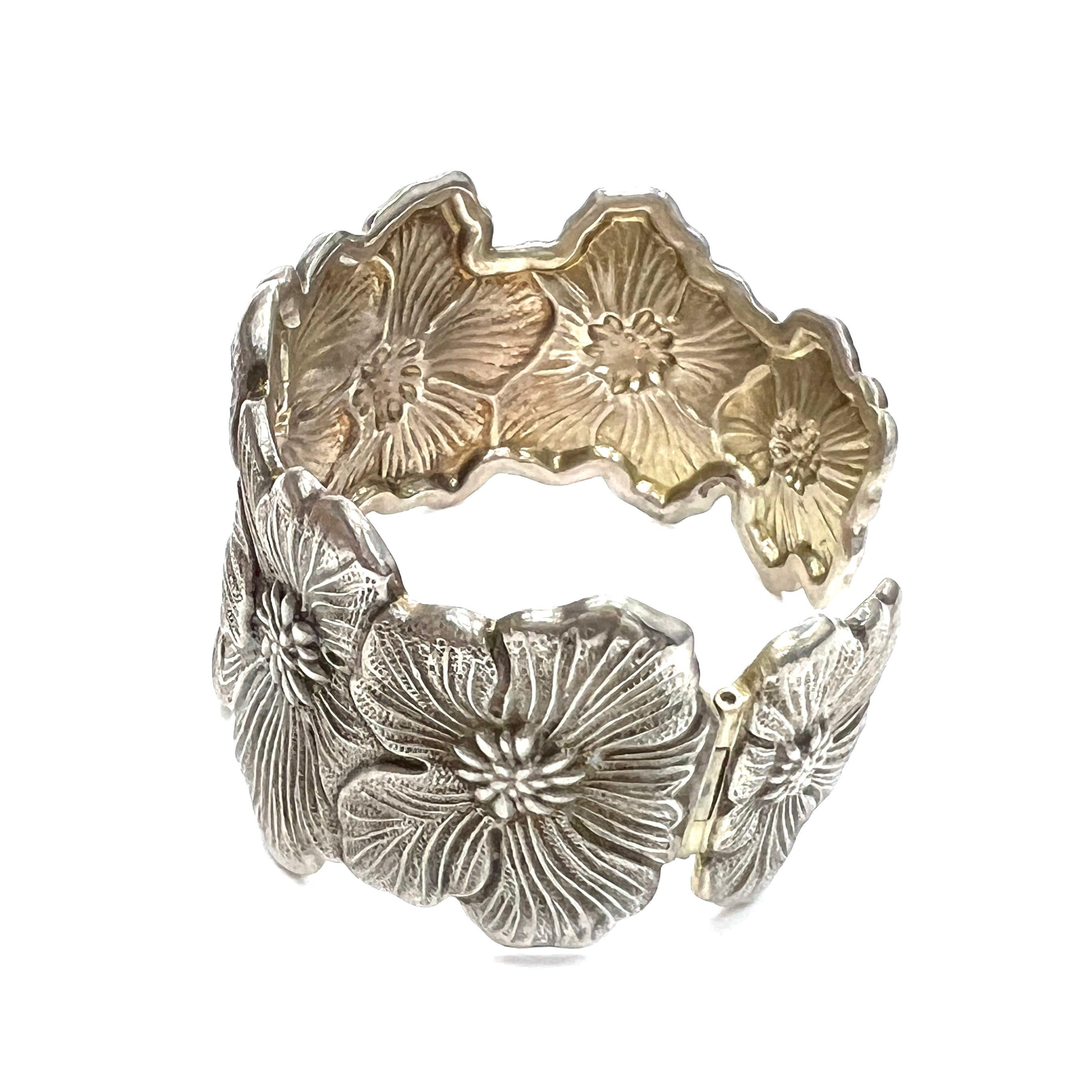 Buccellati Blossoms Dark Sterling Silver In Good Condition For Sale In New York, NY