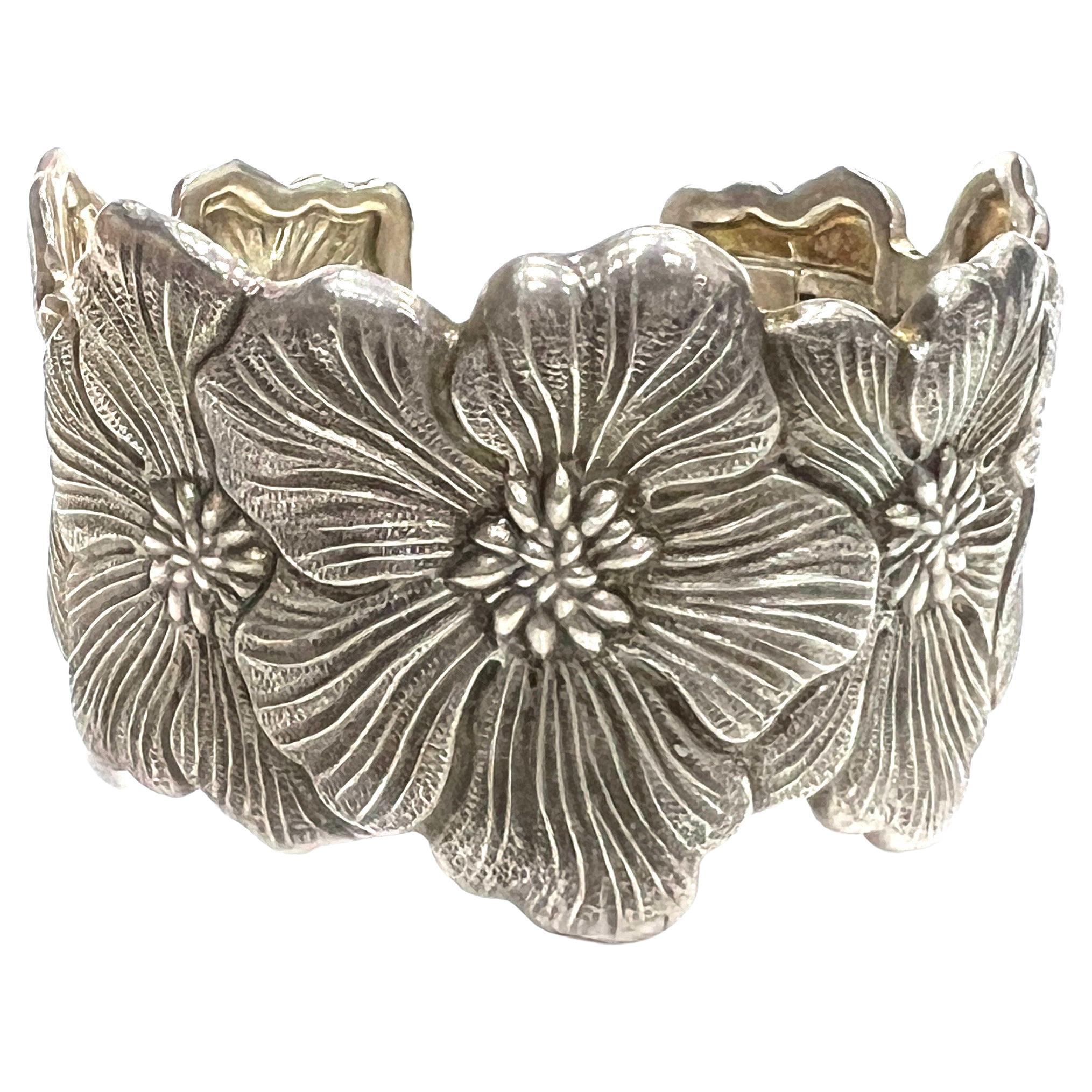 Buccellati Blossoms argent sterling foncé en vente