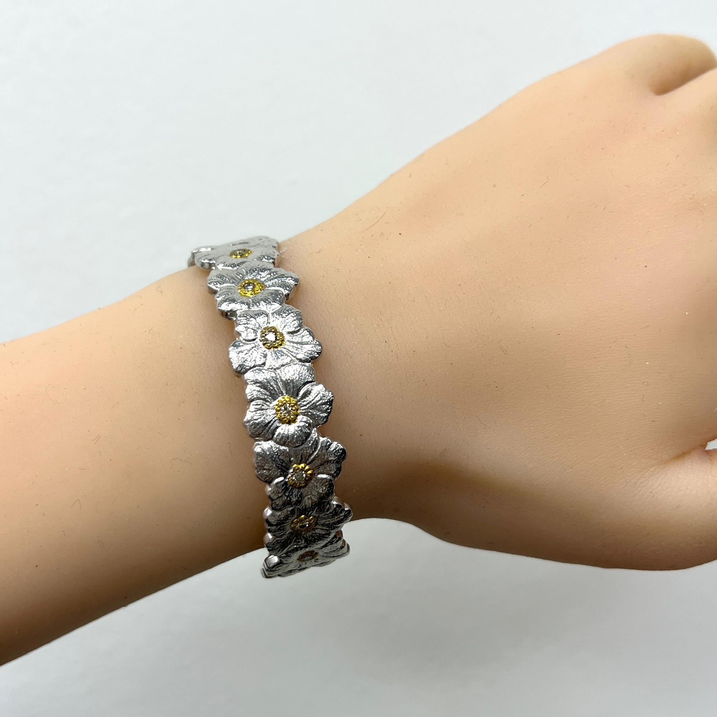Buccellati Blossoms Diamond Cuff Bracelet  im Angebot 4