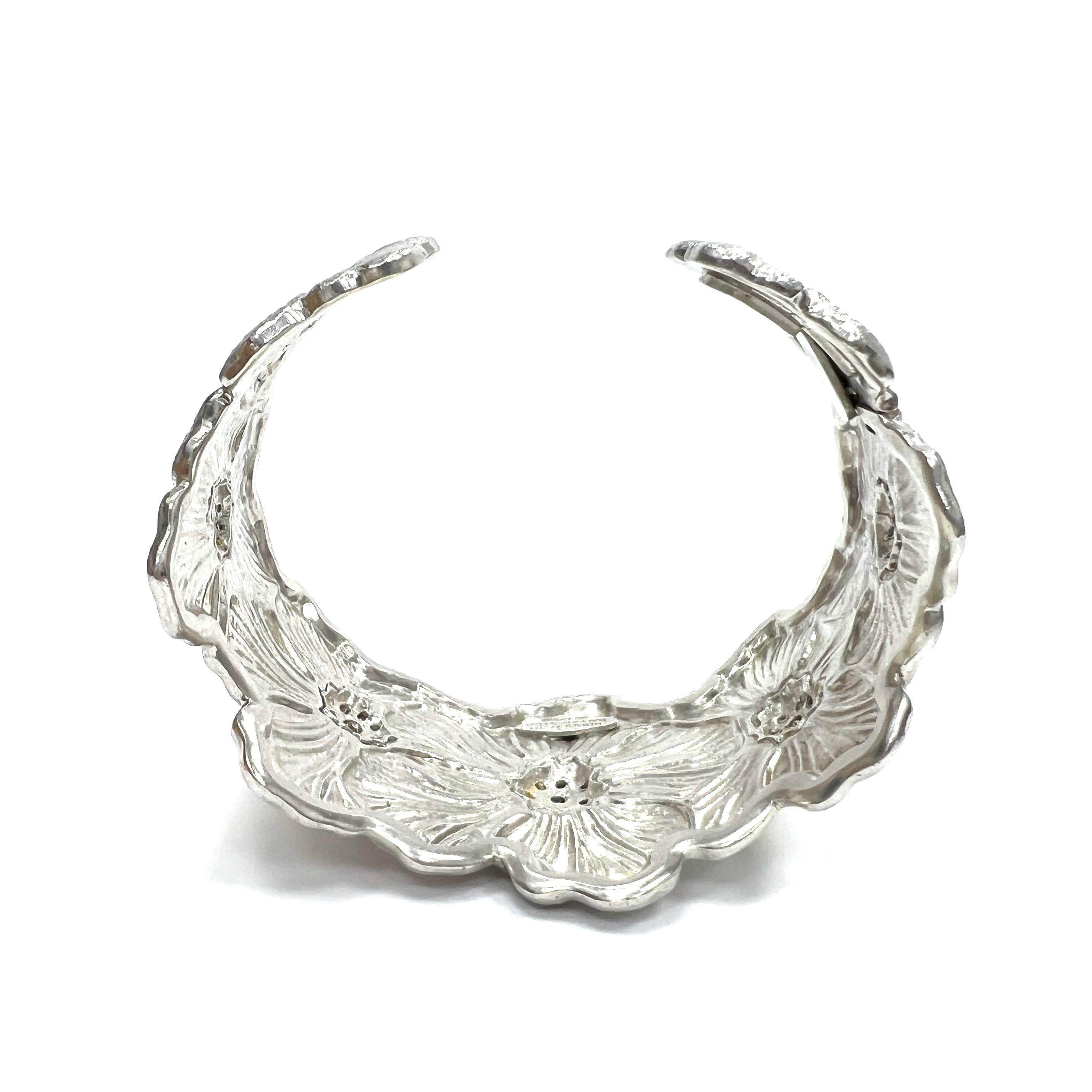 Buccellati Blossoms Diamond Cuff Bracelet 4