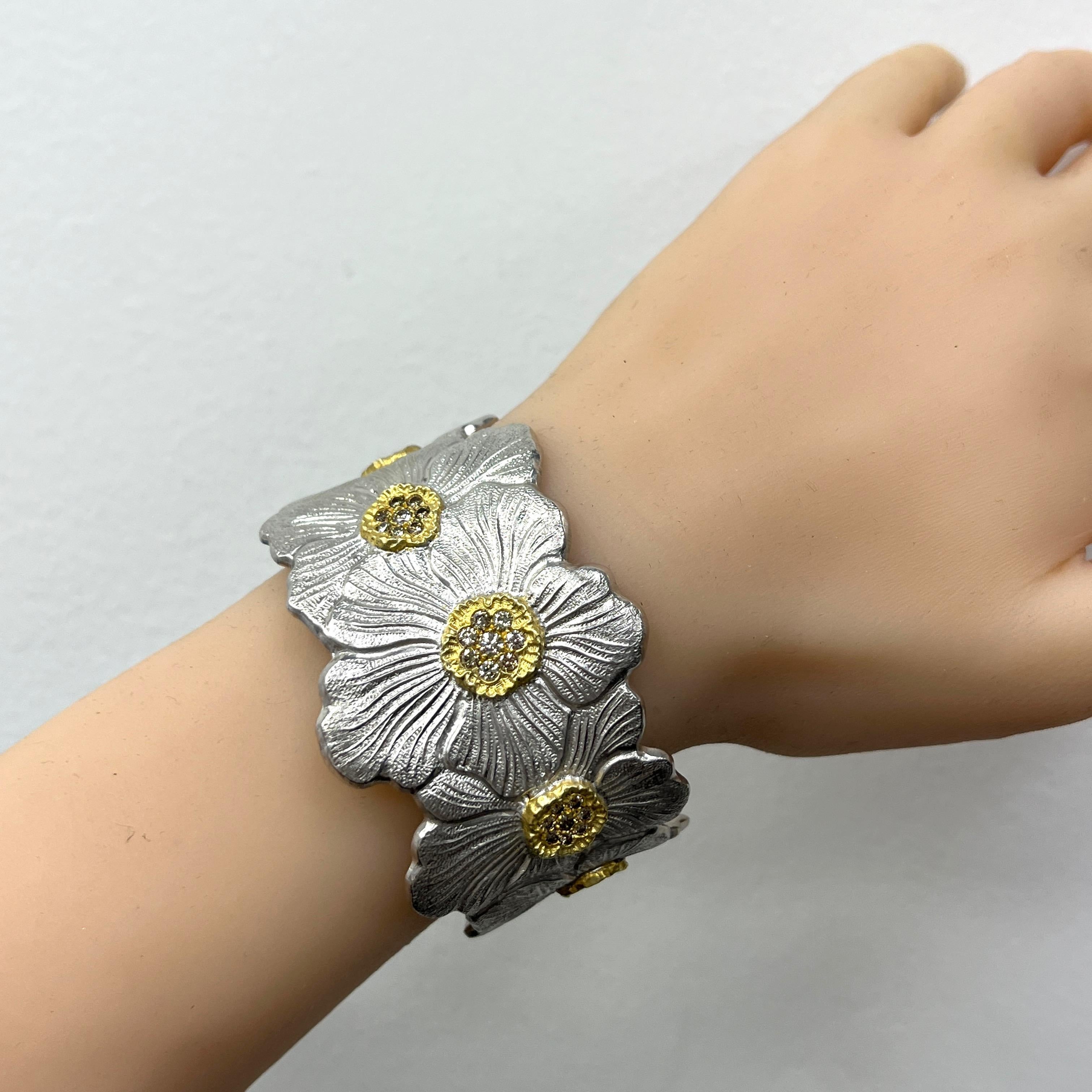 Buccellati Blossoms Diamond Cuff Bracelet 7