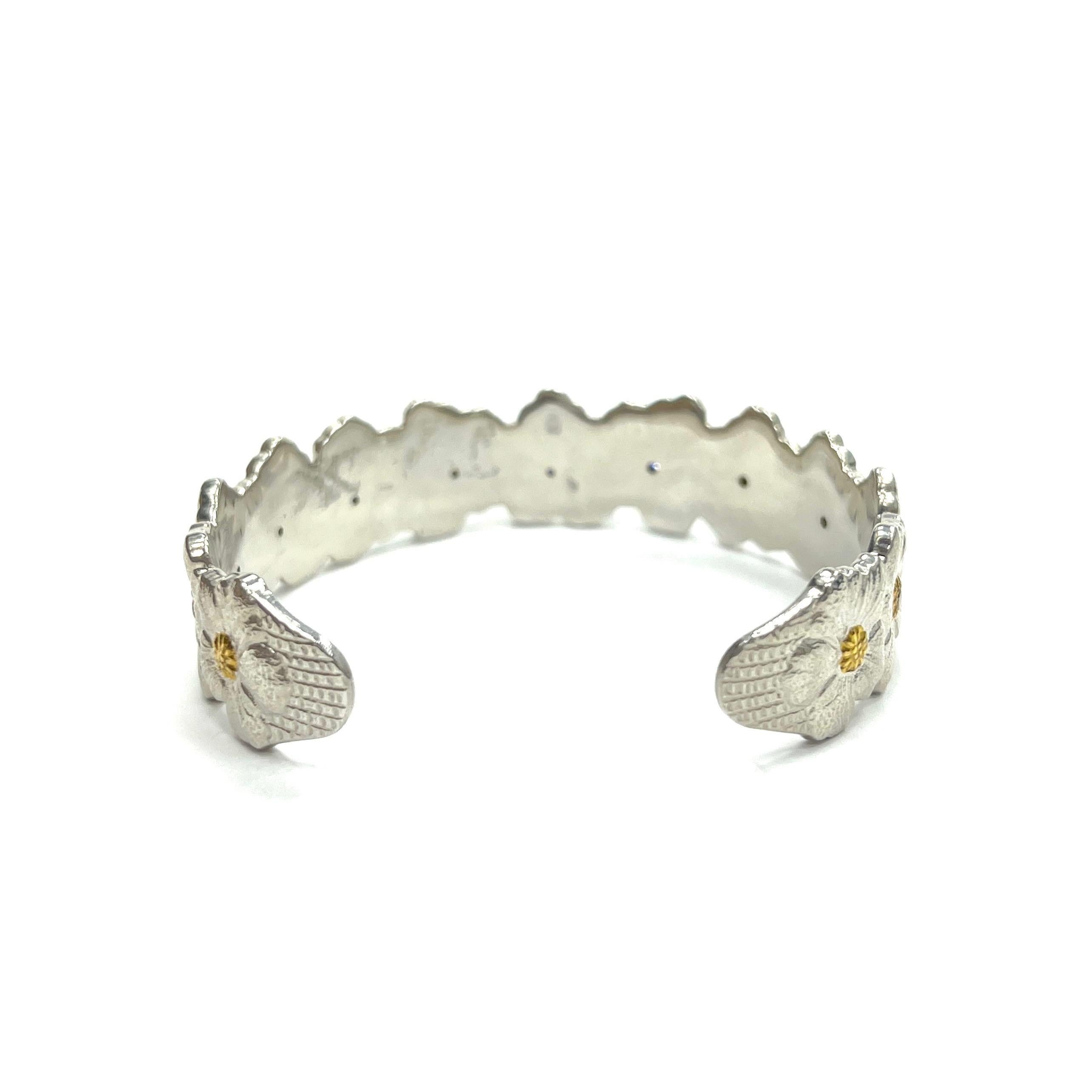 Buccellati Blossoms Diamond Cuff Bracelet  (Zeitgenössisch) im Angebot