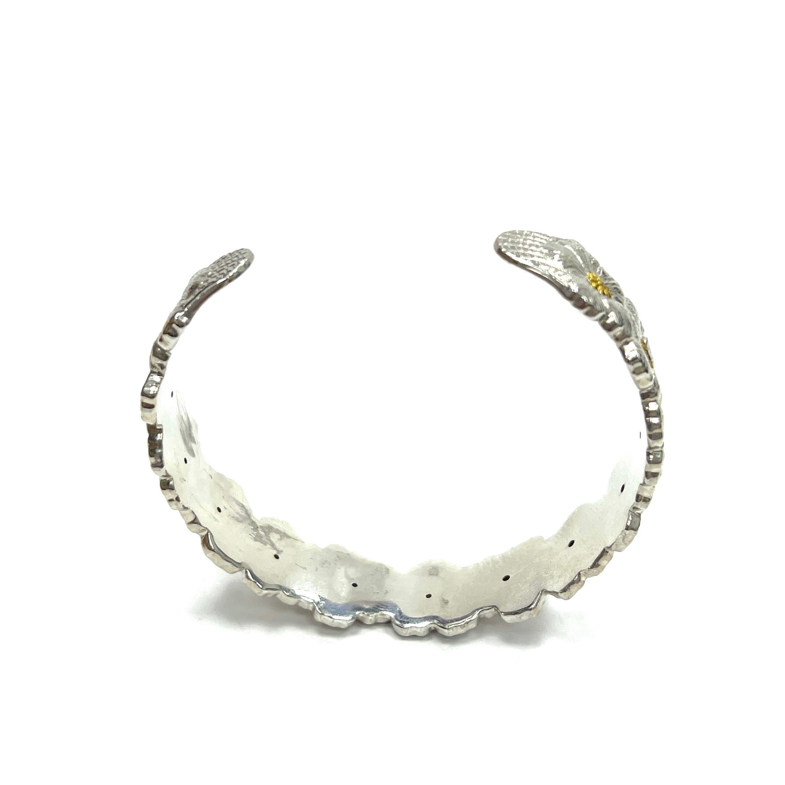 Buccellati Bracelet manchette fleurs en diamants  Pour femmes en vente
