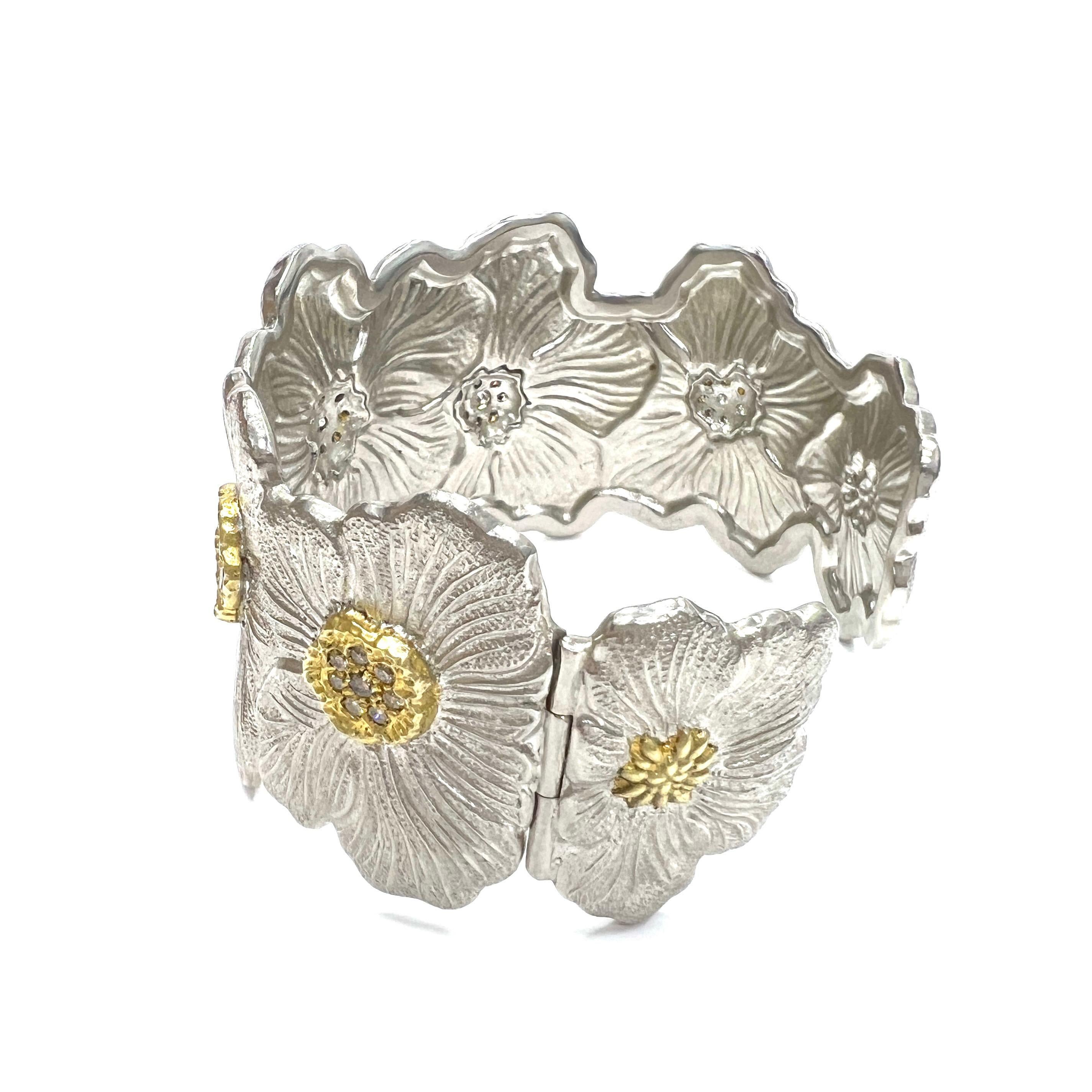 Buccellati Blossoms Diamond Cuff Bracelet 1