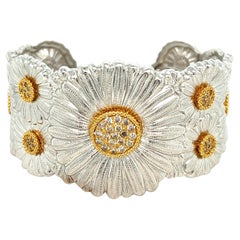 Buccellati Blüten Diamant Manschettenarmband