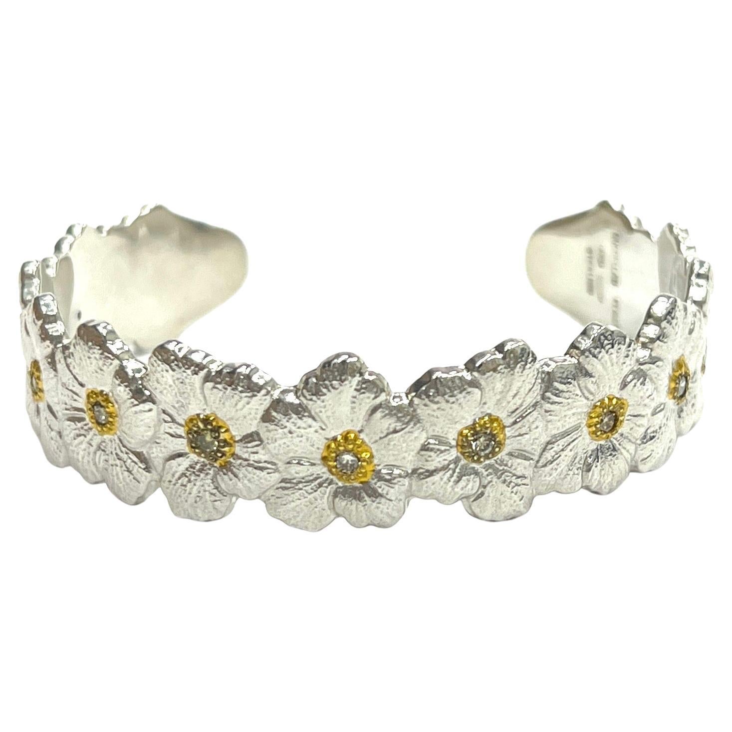 Buccellati Blossoms Diamond Cuff Bracelet  im Angebot