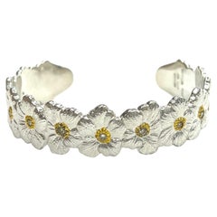 Buccellati Bracelet manchette fleurs en diamants 