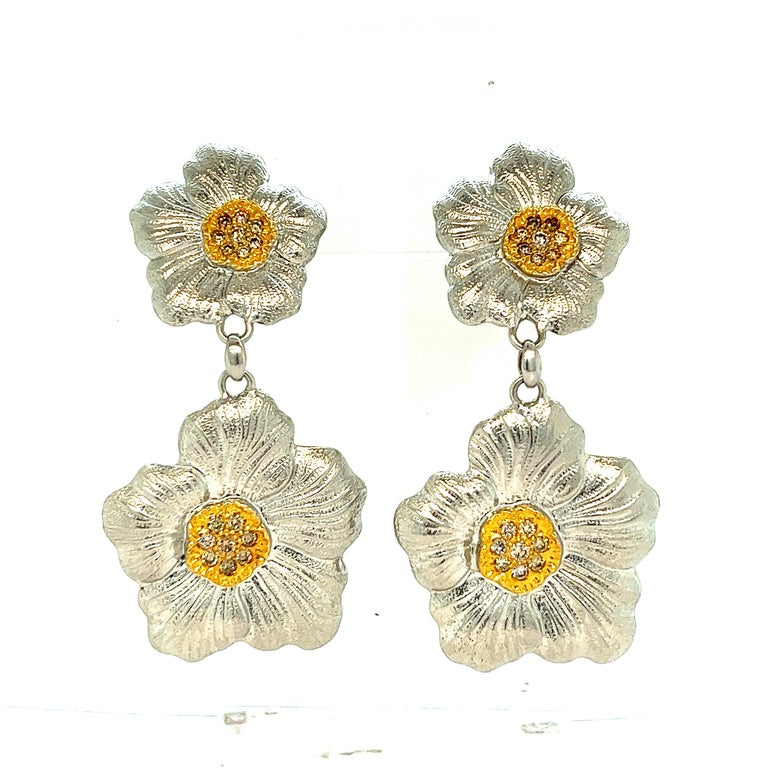 Buccellati outlet gardenia earrings