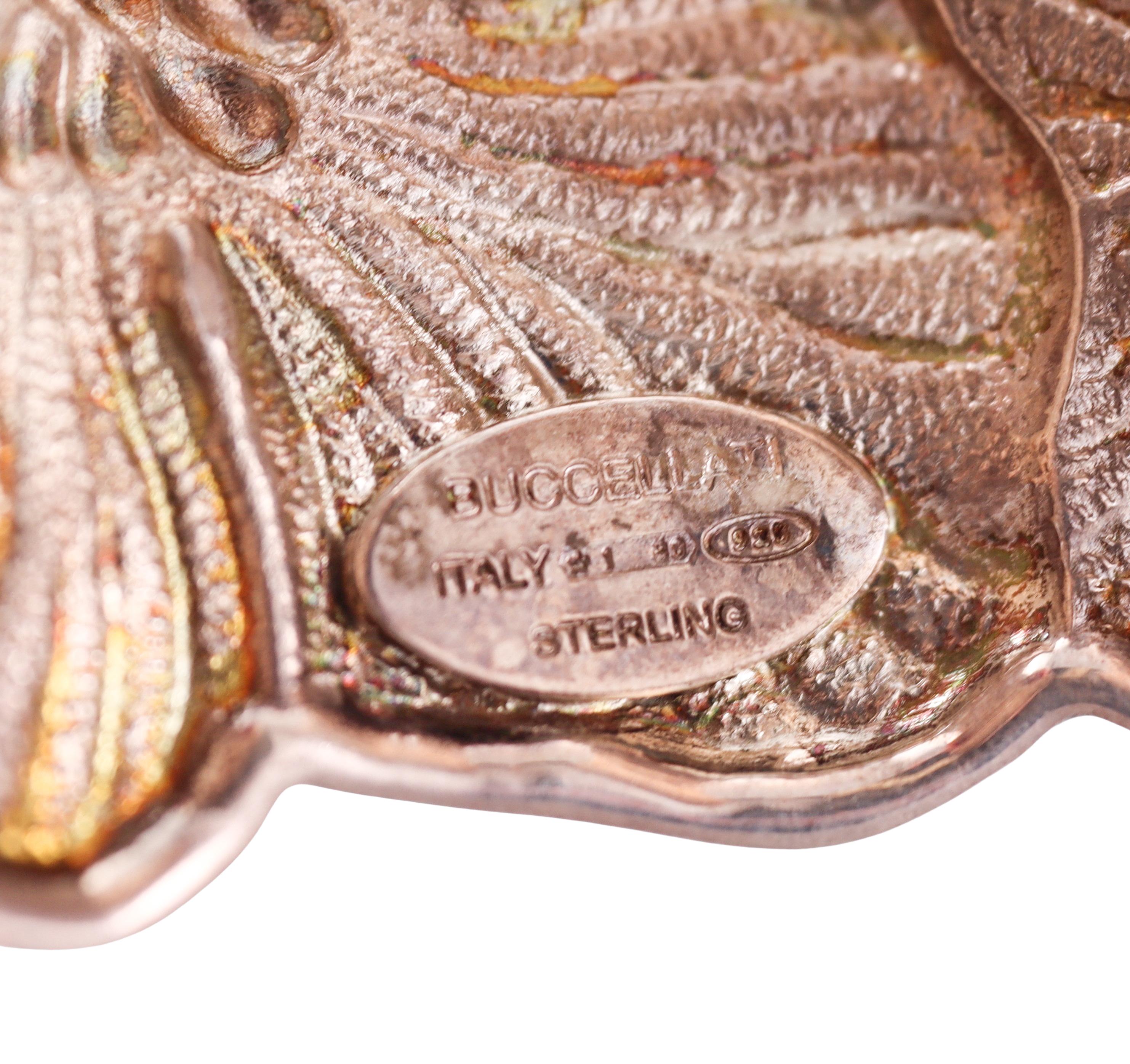 Bracciale Buccellati Blossoms Largo e Scuro in Argento Sterling in vendita 8