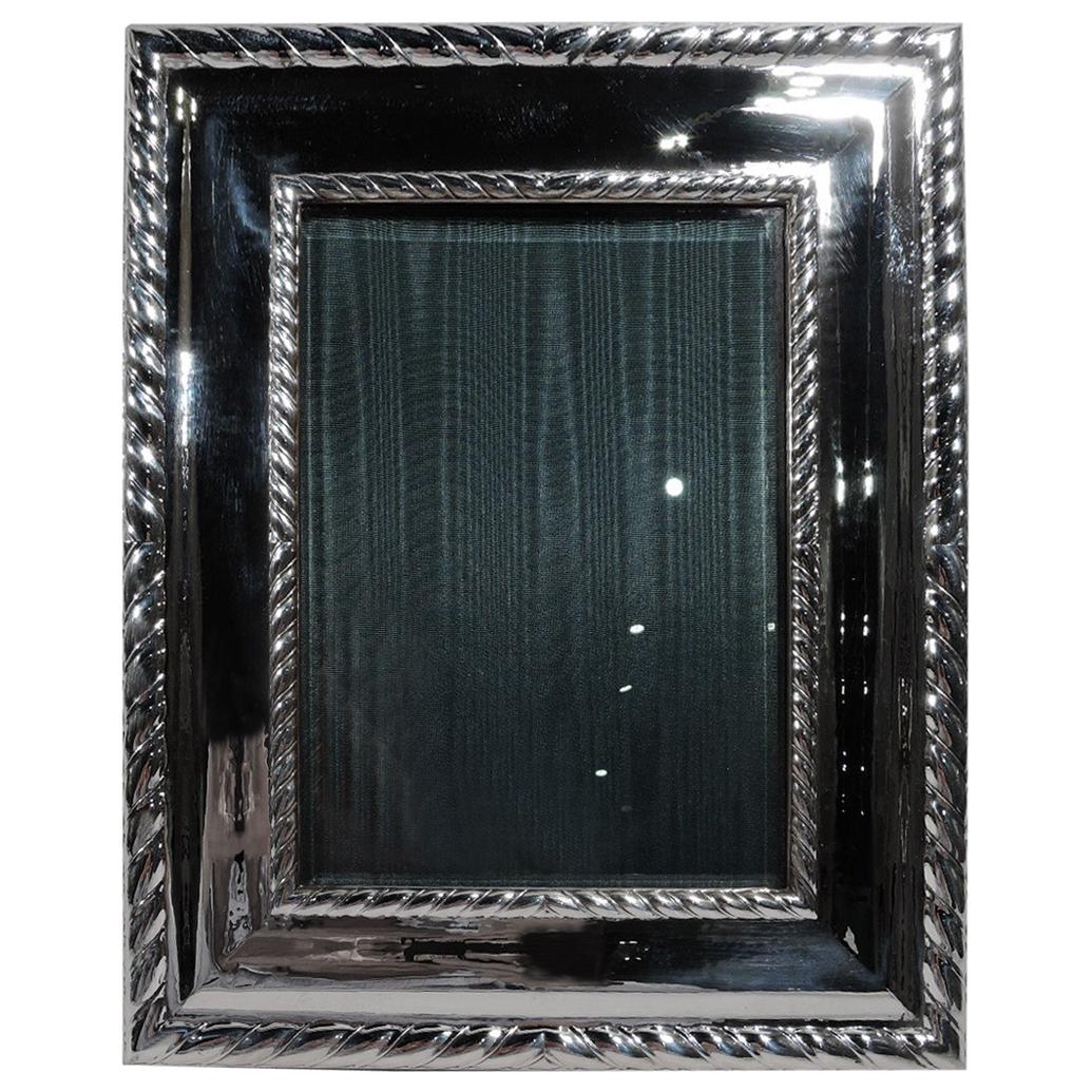 Buccellati Bold and Modern Classical Sterling Silver Picture Frame