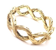 Buccellati Braided Infinity Yellow Gold Band Ring