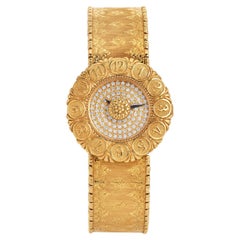 Buccellati Diamond 18k Yellow Gold Bracelet Watch