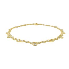 Buccellati Diamond "Etoile" Necklace In 18k Yellow & White Gold